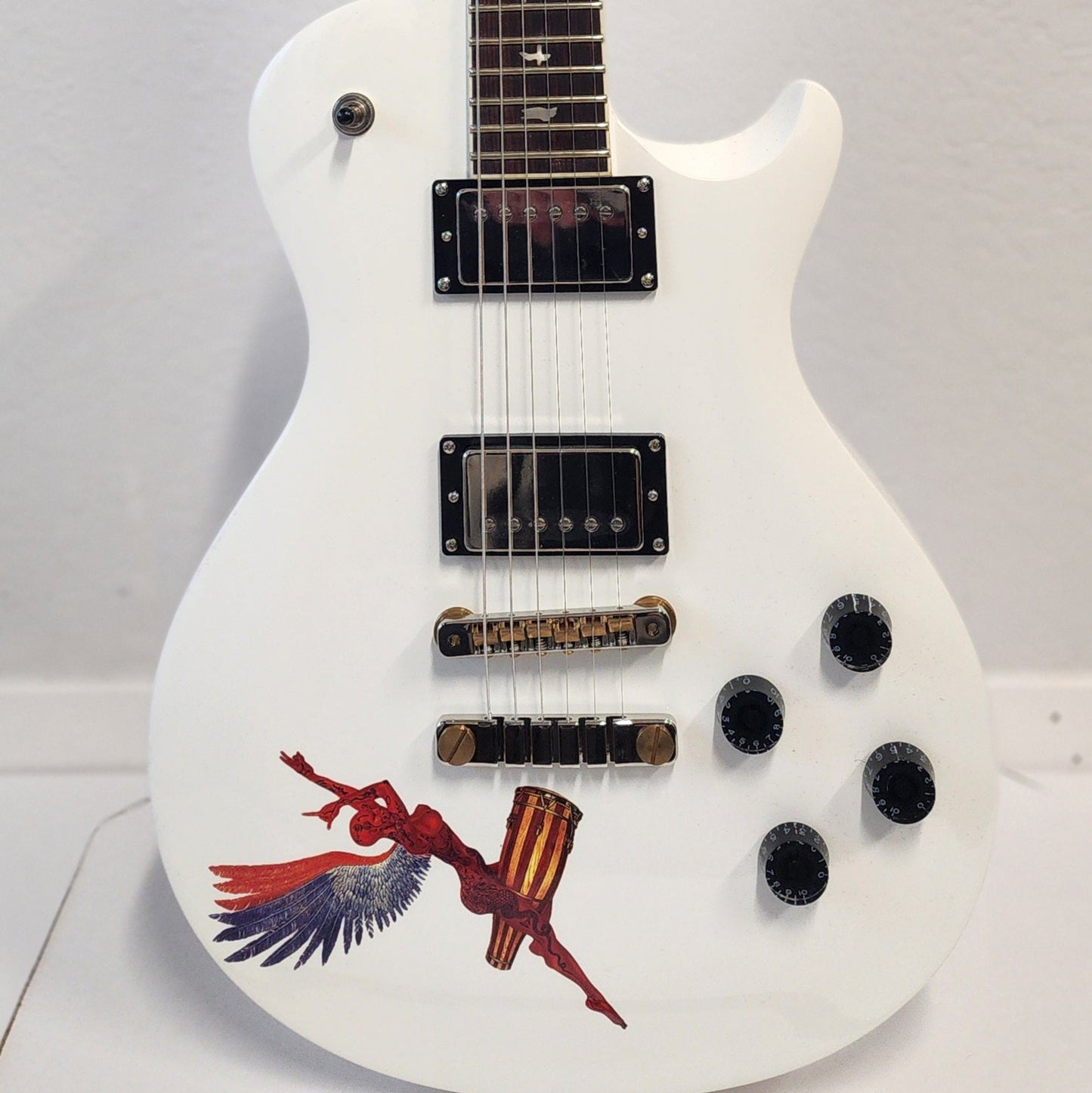 White Abraxas McCarty 594 Singlecut Guitar