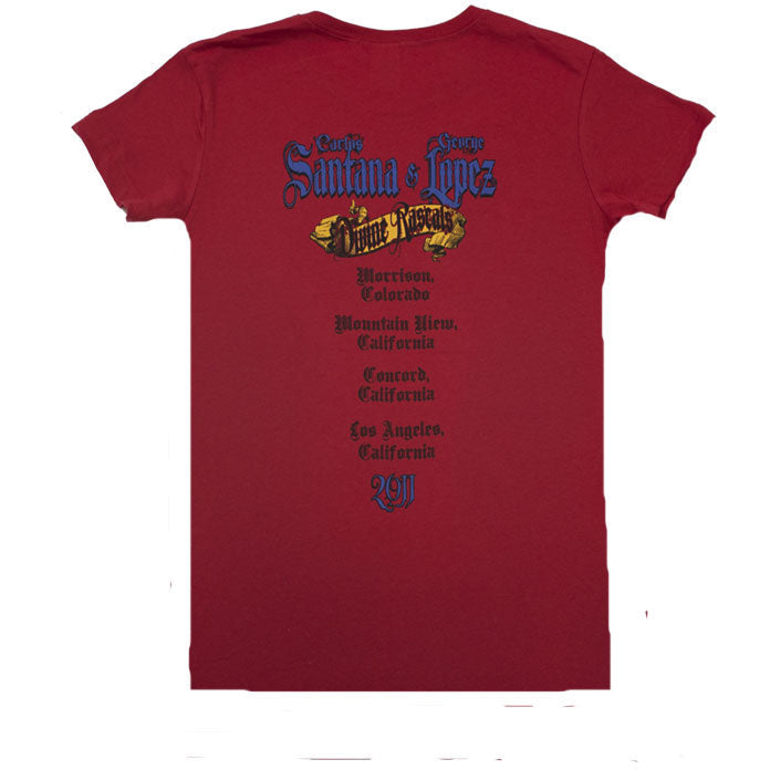 Santana - Divine Rascals Angel 2011 Tour Junior's Fitted T-Shirt*