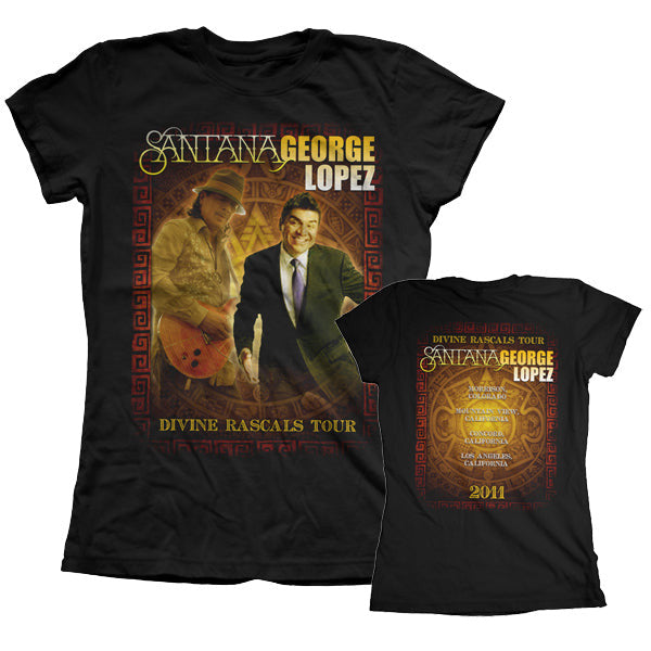 Santana - Divine Rascals Photo 2011 Tour Girls T-Shirt