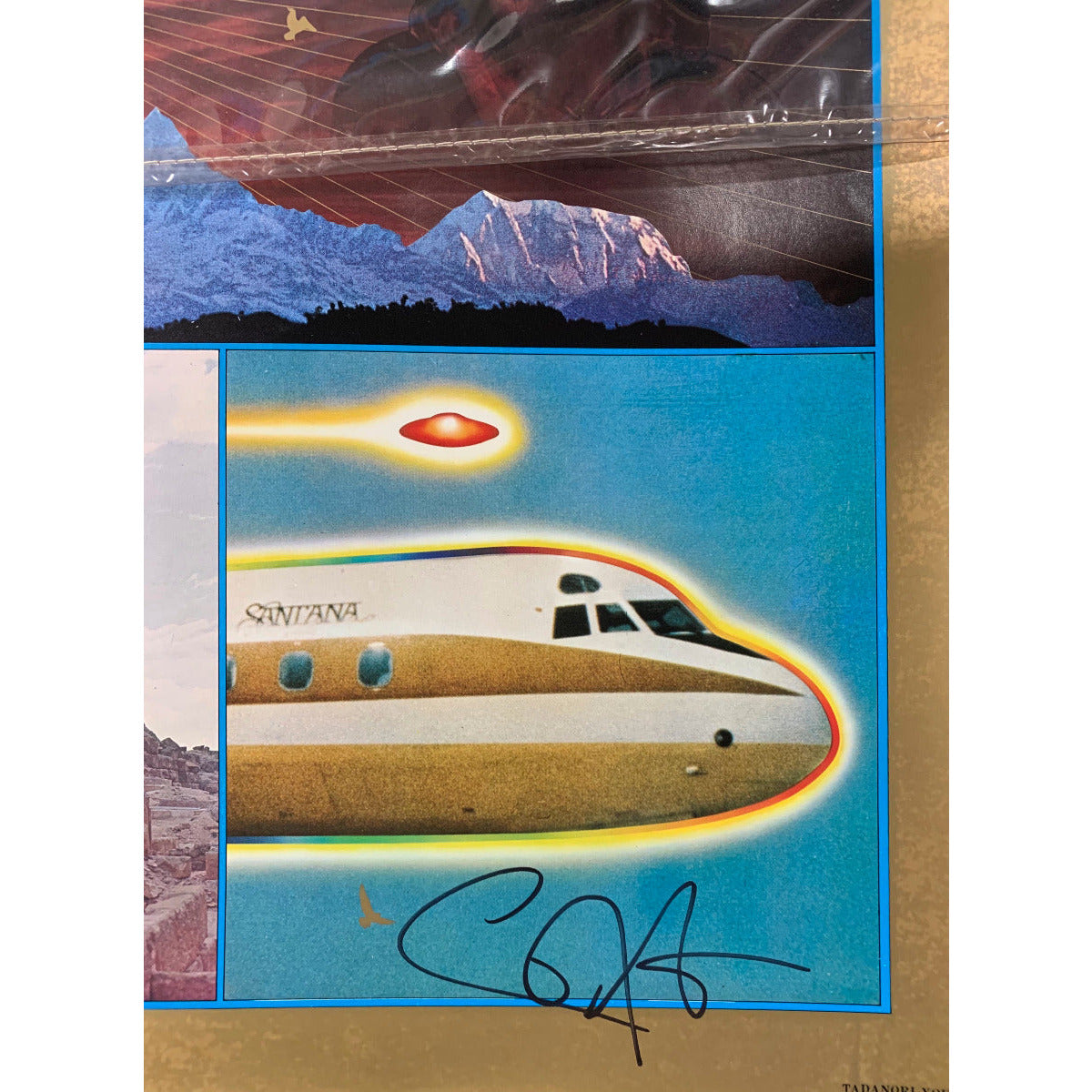 Vintage Lotus Poster - Hand Signed by Carlos Santana