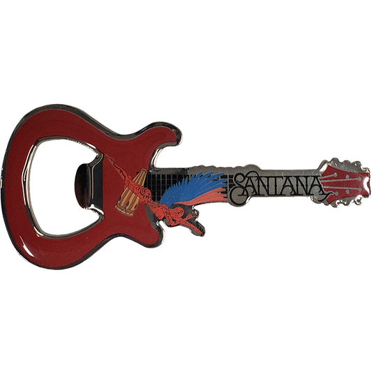 Santana - Bottle Opener Magnet - Red