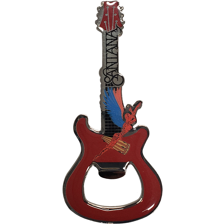Santana - Bottle Opener Magnet - Red