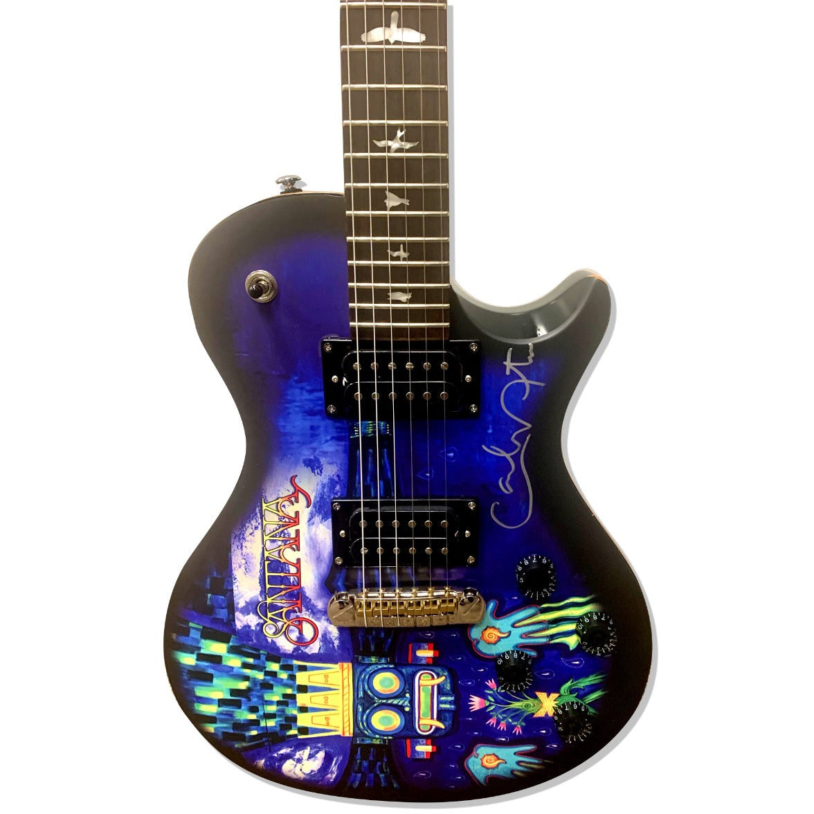 Carlos Santana Hand Signed Blessings & Miracles PRS 245 Singlecut - Limited Print Run