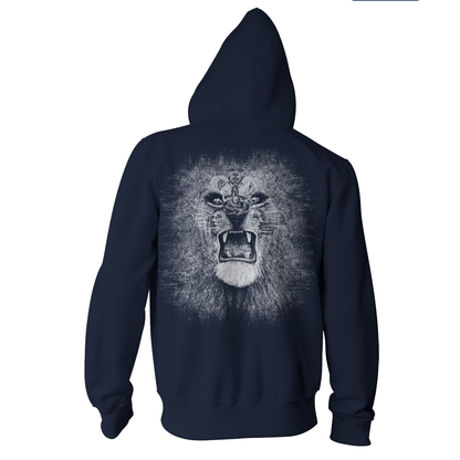 Santana White Lion Full Zip Hoodie