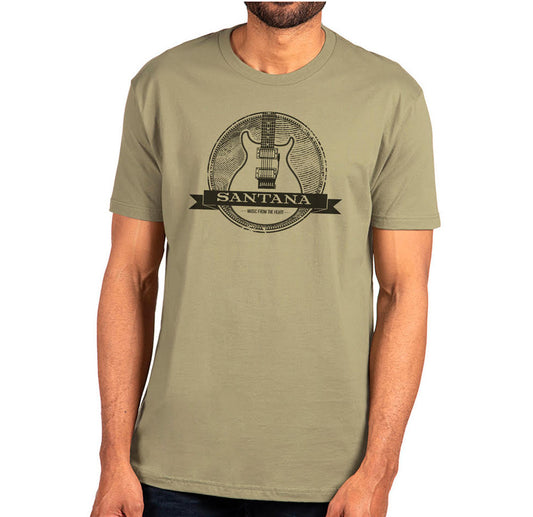 Line Guitar Tee - Light Olive