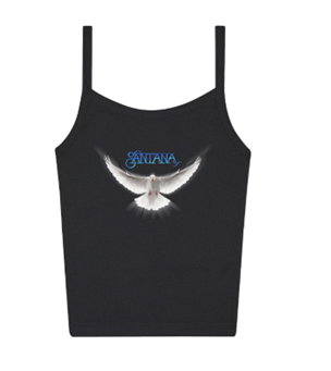 Santana - Ladies Logo Dove Spaghetti Strap Short Tank Top