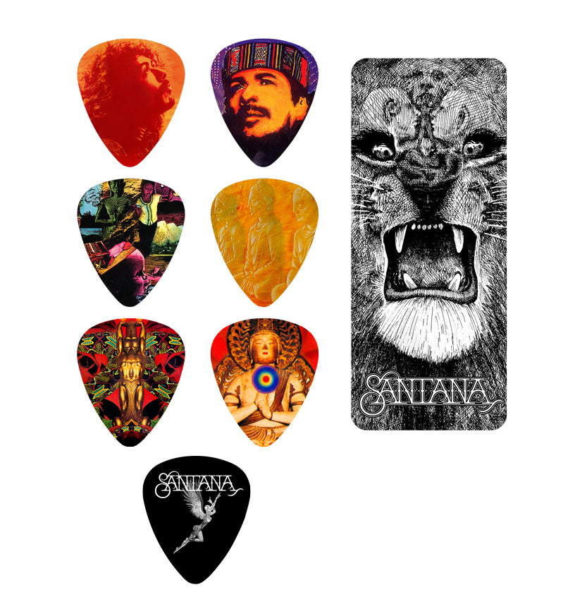 Santana Lion Pick Tin Set