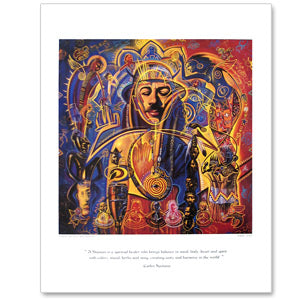 Santana Shaman Lithograph