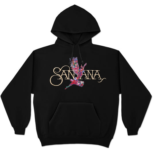 Santana Embroidered Abraxas Angel Logo Pullover Hoodie