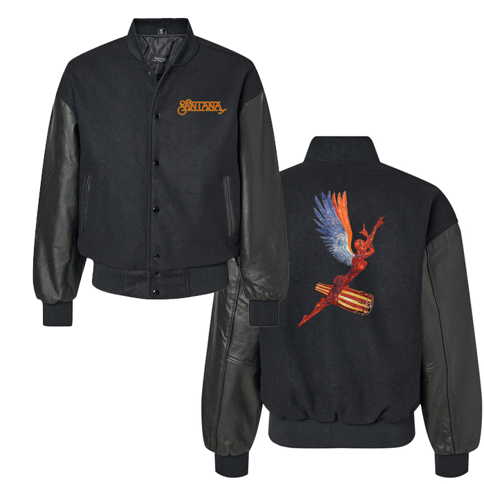 Santana Angel Embroidered Varsity Jacket
