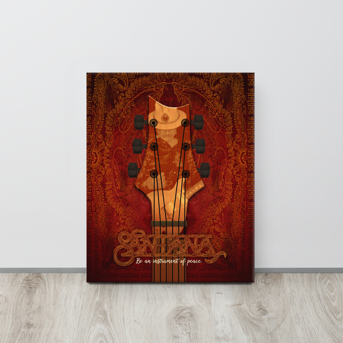 Instrument Of Peace - Red - Canvas Wall Art