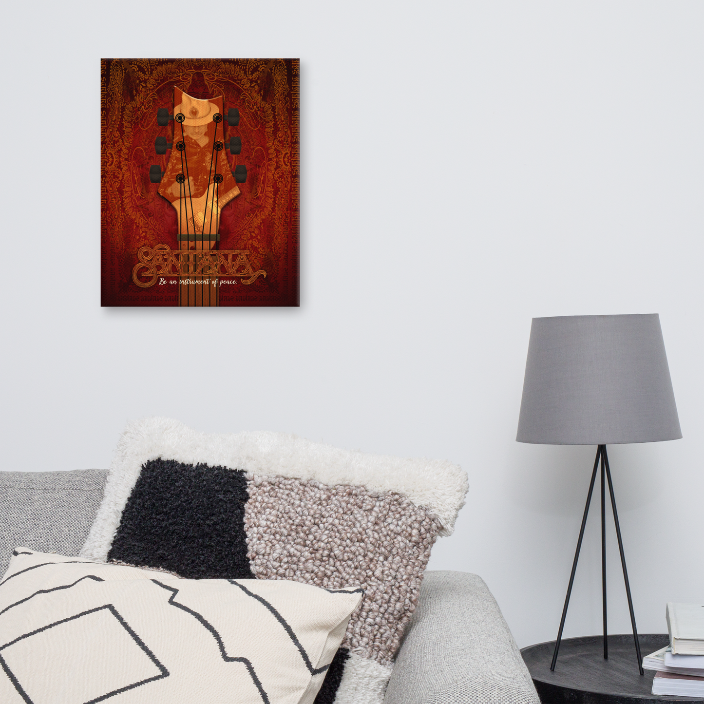 Instrument Of Peace - Red - Canvas Wall Art