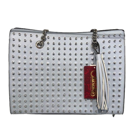 carlos santana white leather and rhinestone backpack Bags – Santana