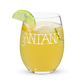 Santana Logo Stemless wine glass