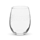 Santana Logo Stemless wine glass