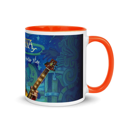 Let the Guitar Play Mug with Color Inside