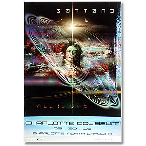 Santana Charlotte Coliseum 3/30/02 Poster