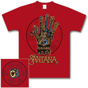 Santana Red Hand T-Shirt