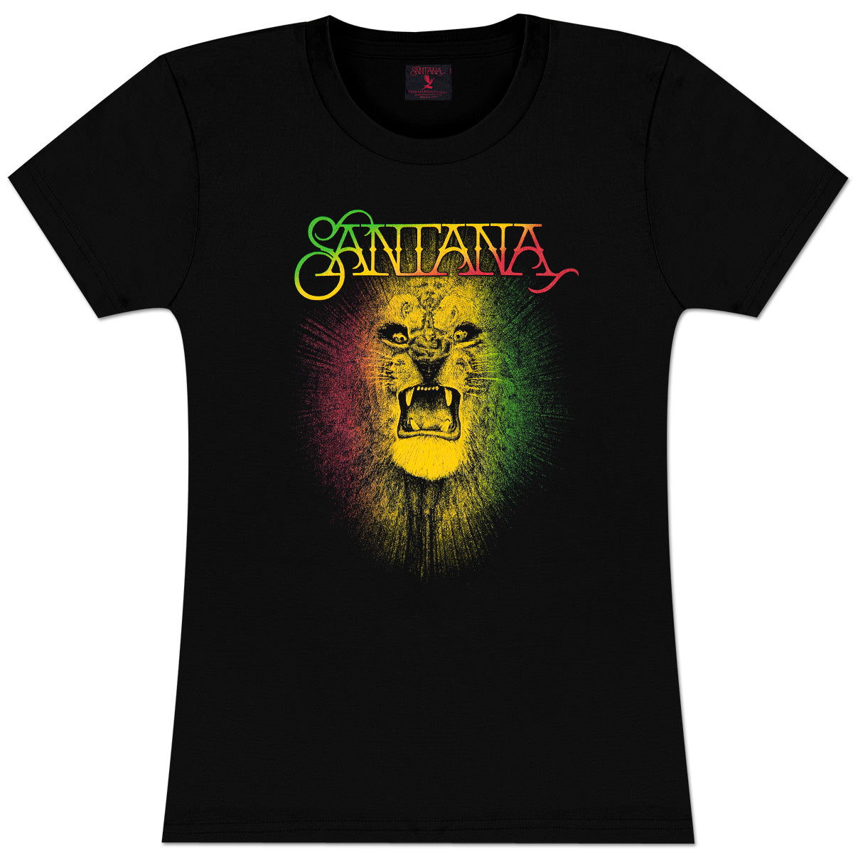 Santana Rasta Lion Junior's Fitted  T-Shirt