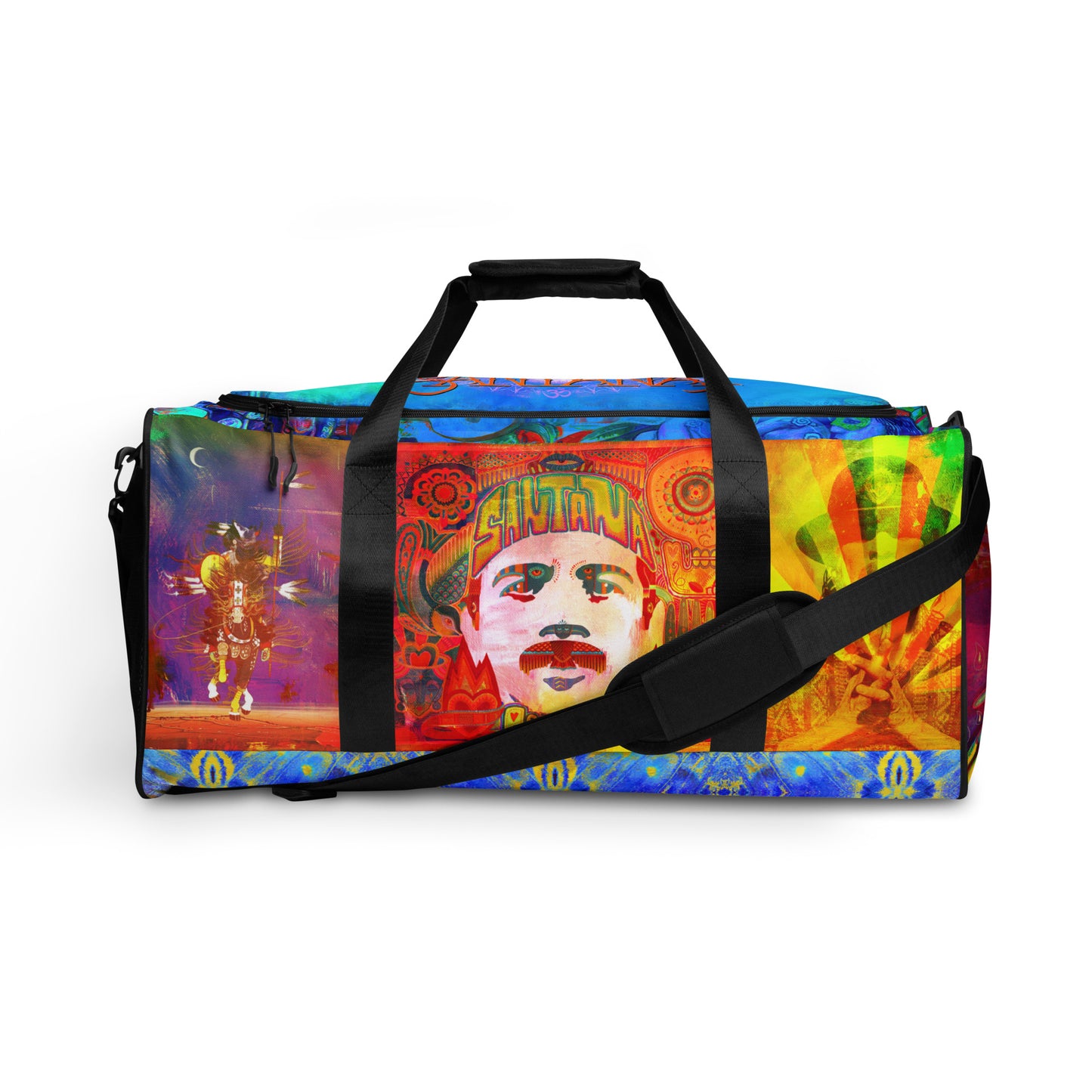 Santana "Album Mash Up" All-Over Duffle Bag (Print on Demand)