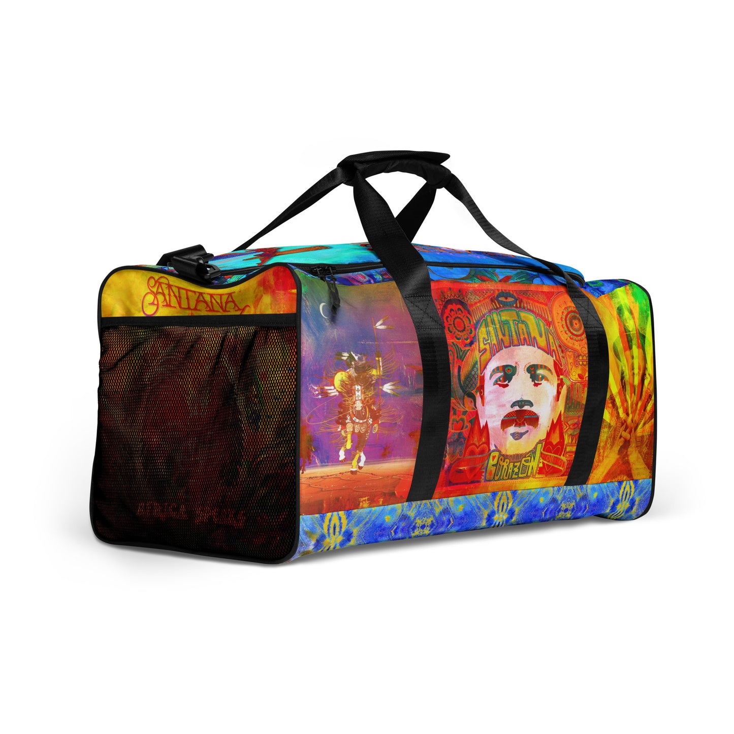 Santana "Album Mash Up" All-Over Duffle Bag (Print on Demand)