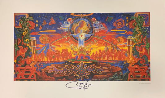 Autographed Santana Embrace Your Absoluteness Lithograph