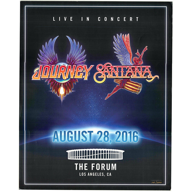 Santana and Journey Live in Concert at The Forum Los Angeles 8.28.16