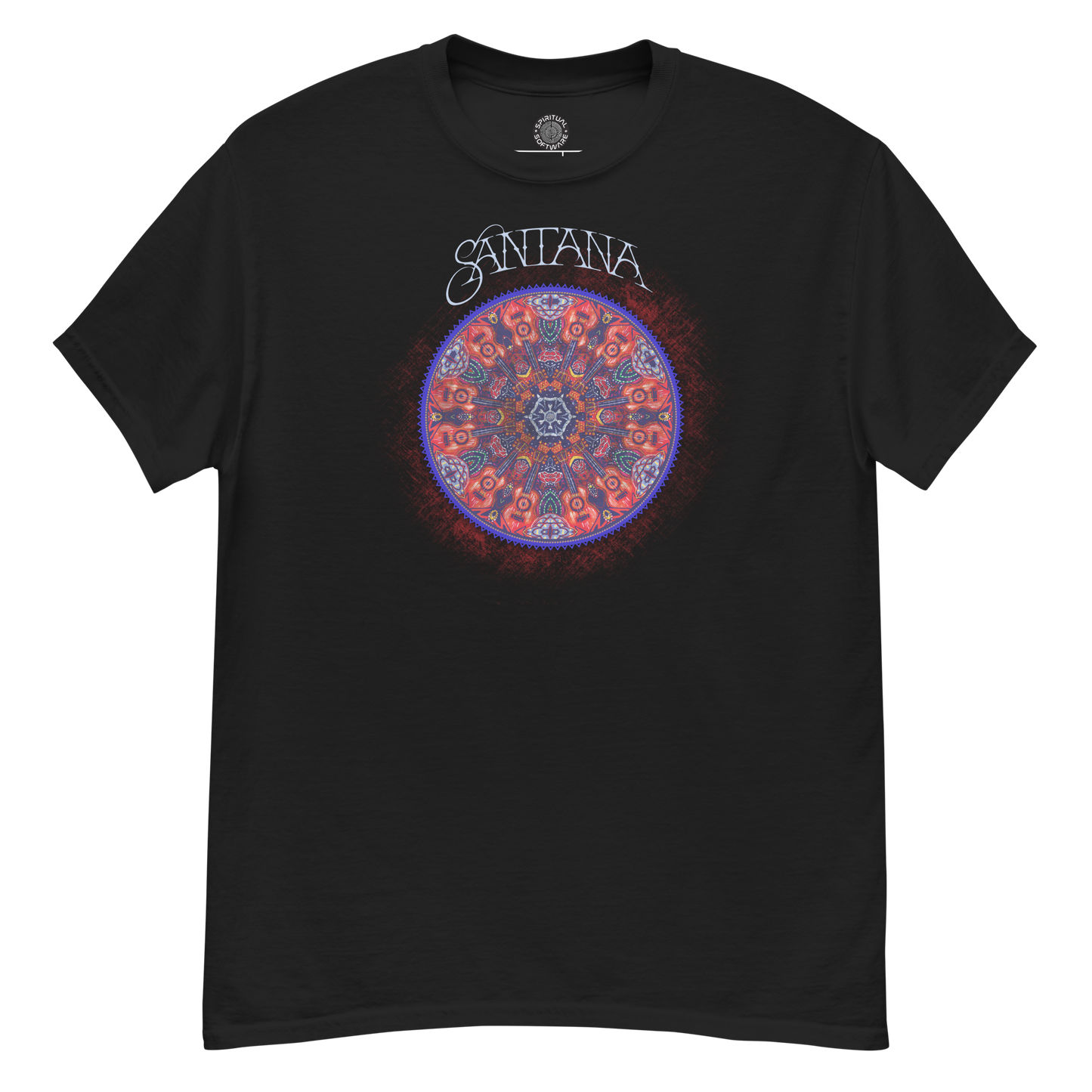 Santana - Guitar Mandala T-Shirt - Black