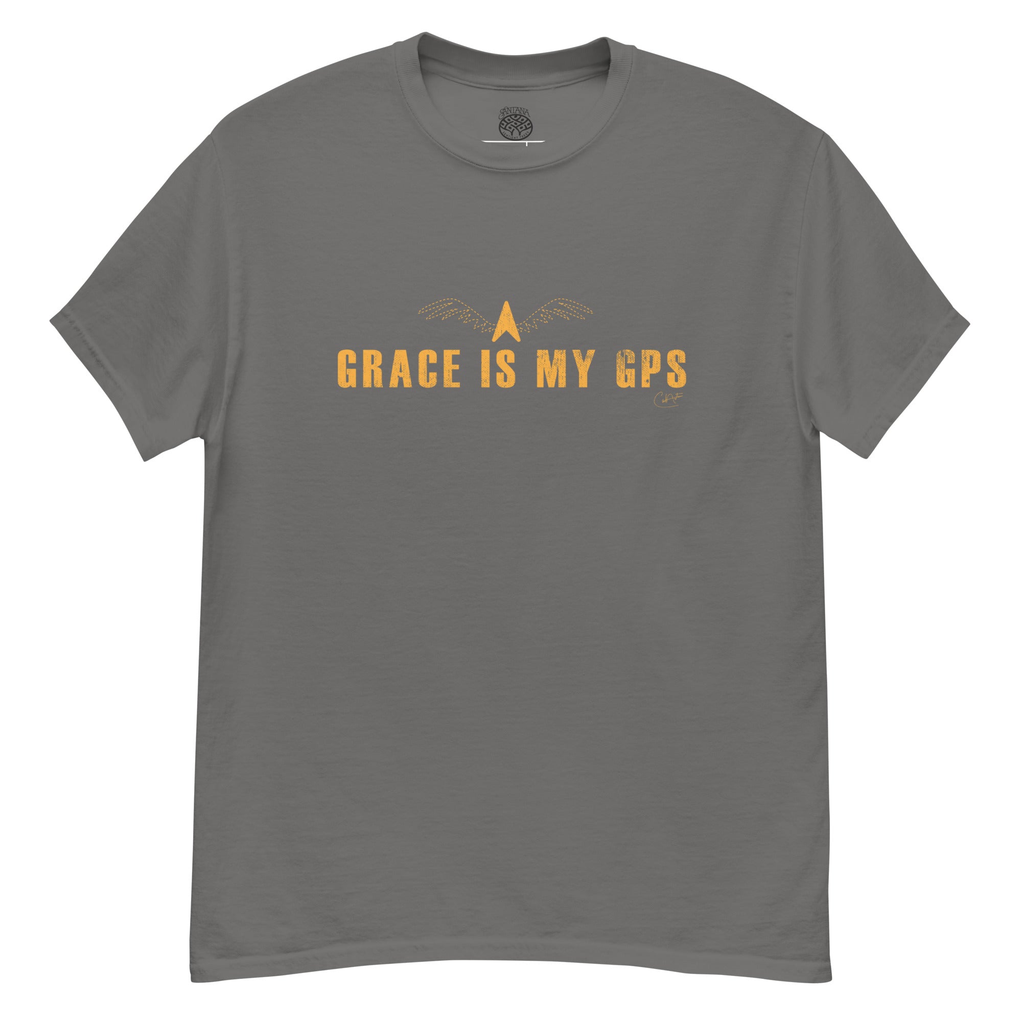 santana-grace-is-my-gps-t-shirt-charcoal