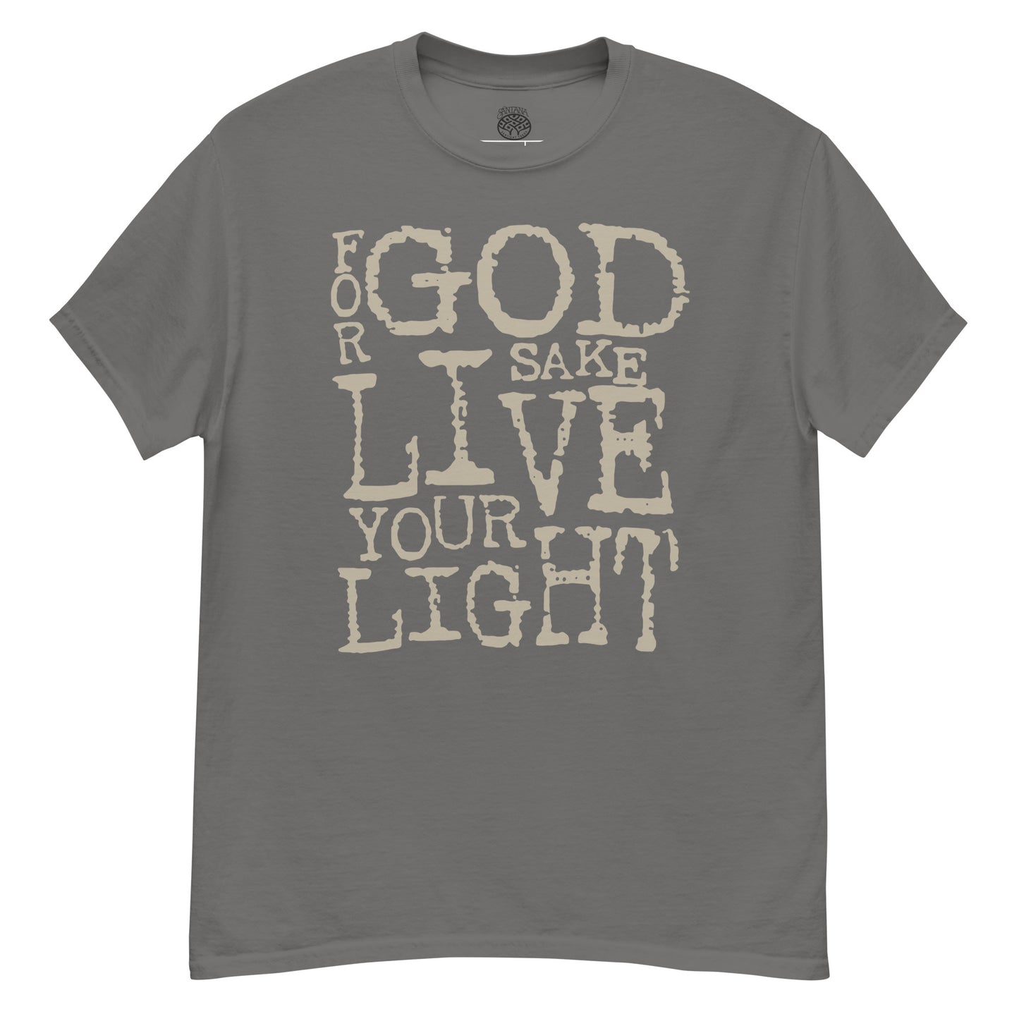 Santana - Live Your Light T-Shirt Charcoal