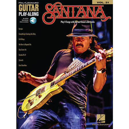 Hal Leonard: Santana Guitar Play Along - 8 Songs Vol.21 Tab Book