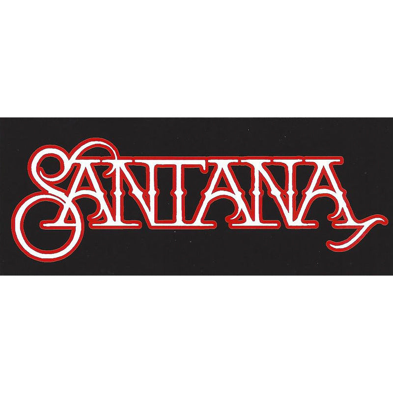 Santana Classic Logo Sticker - Red and White