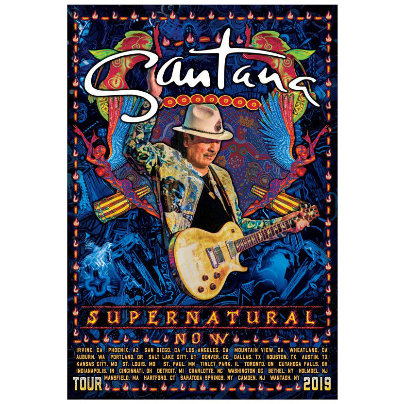 Santana - 2019 Supernatural Now Tour Poster